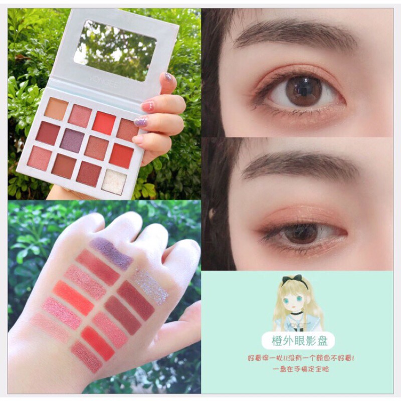 Bảng phấn mắt 12 ô VONGEE búp bê | BigBuy360 - bigbuy360.vn