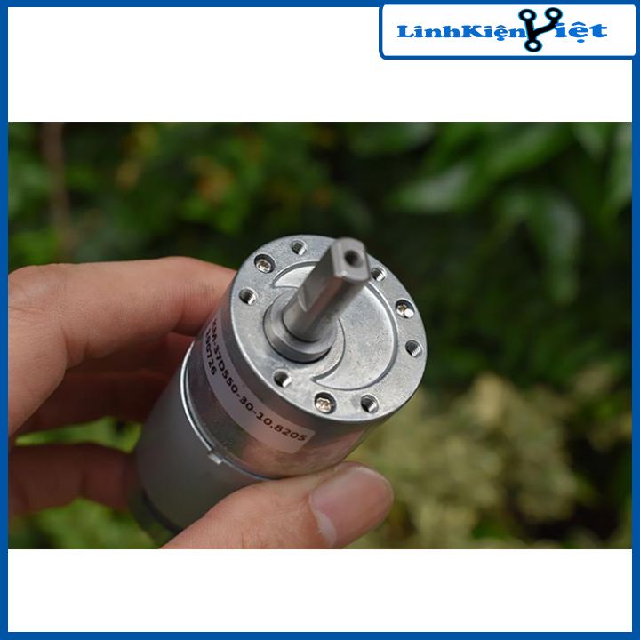 Động cơ giảm tốc ZGB37R-550 điện áp 6-12VDC, tỉ số giảm 1:30