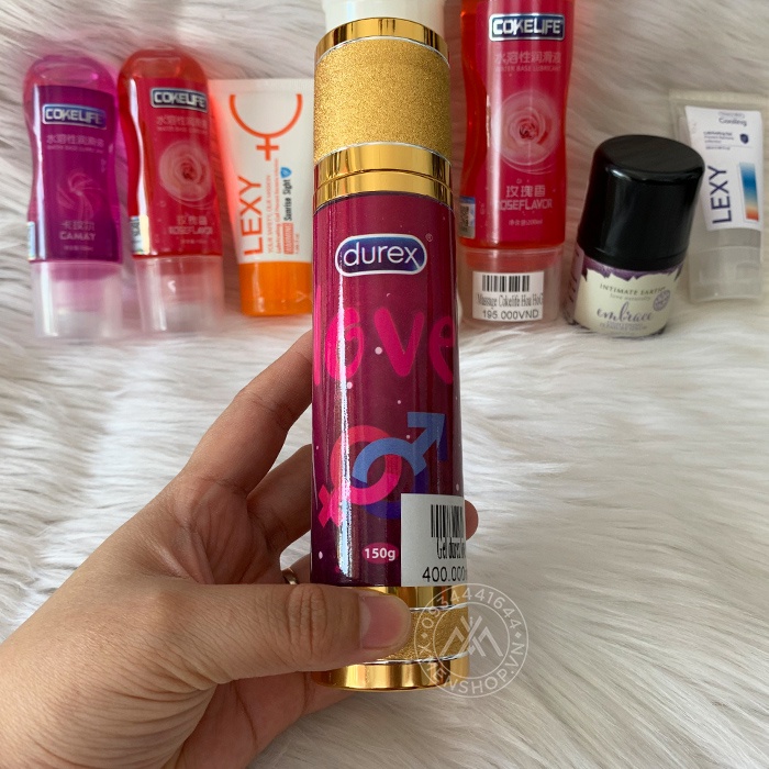 Gel bôi trơn Durex Love 150g. gel bôi trơn tình dục tăng khoái cảm kéo dài thời gian