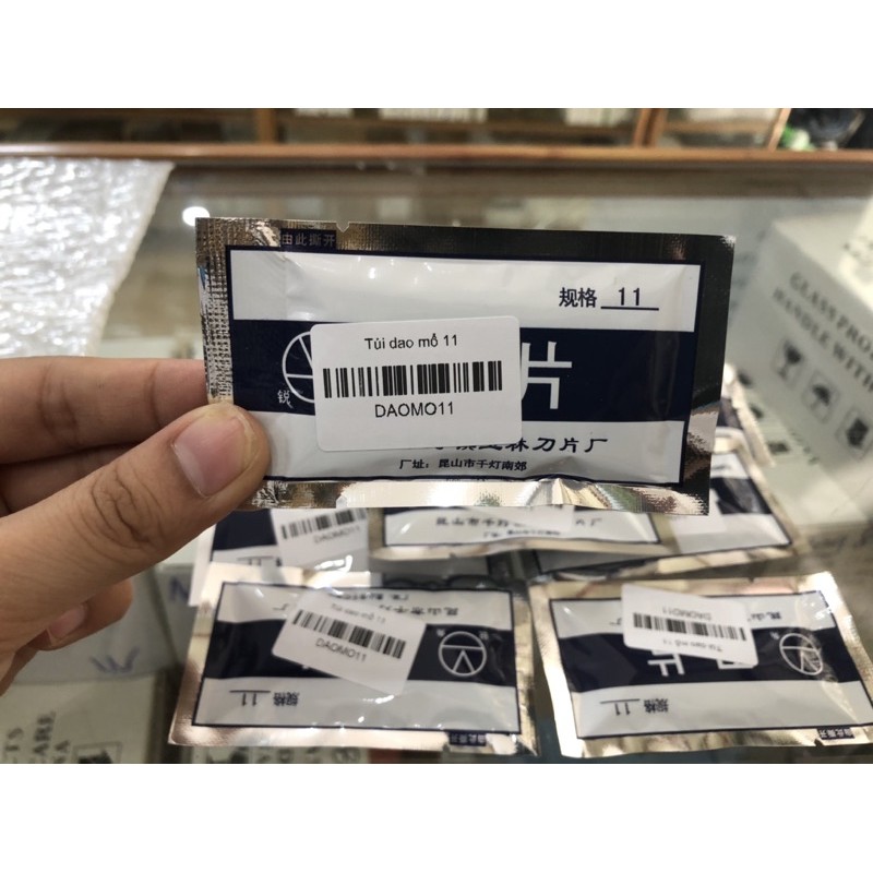 Túi dao mổ 11, 23, dao mổ cán tròn 11, dao mổ cán tròn 23