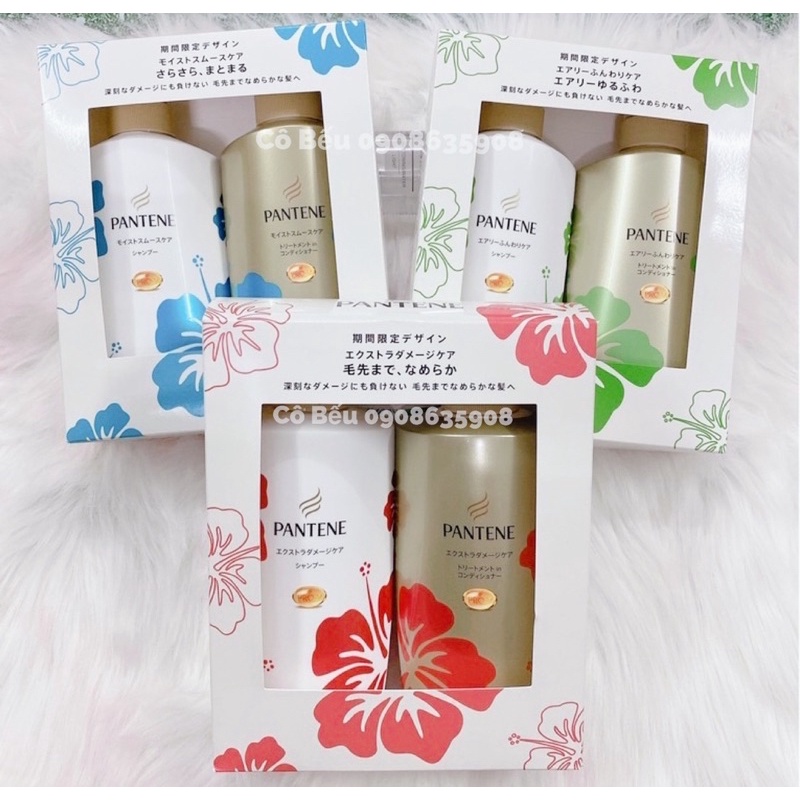 (Mẫu mới - Set 2 món) Bộ gội xả chăm sóc tóc Pantene Nhật Bản