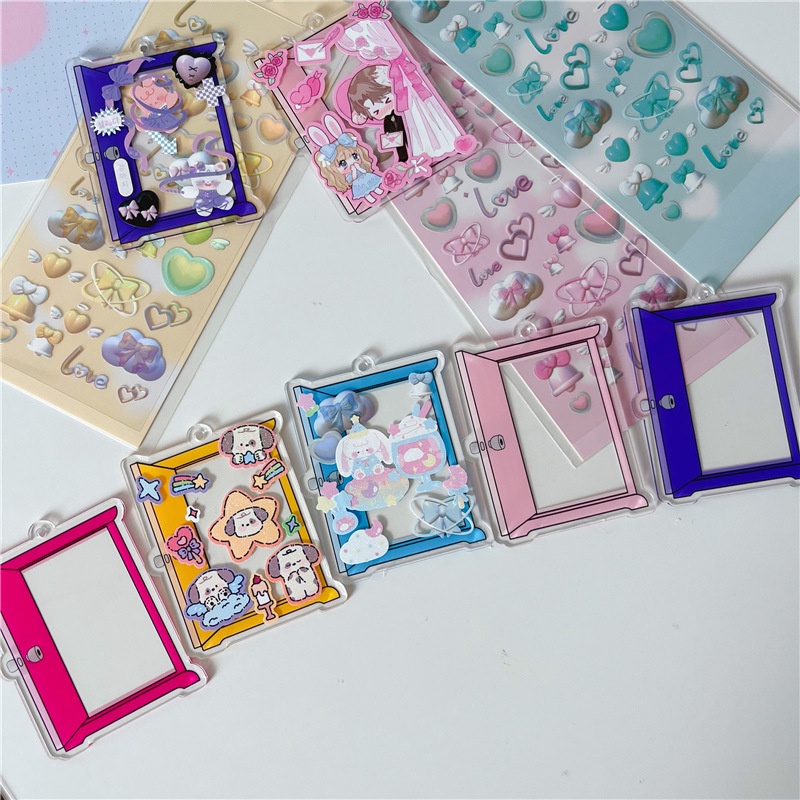 Peach Doraemon any door DIY pendant Acrylic key chain