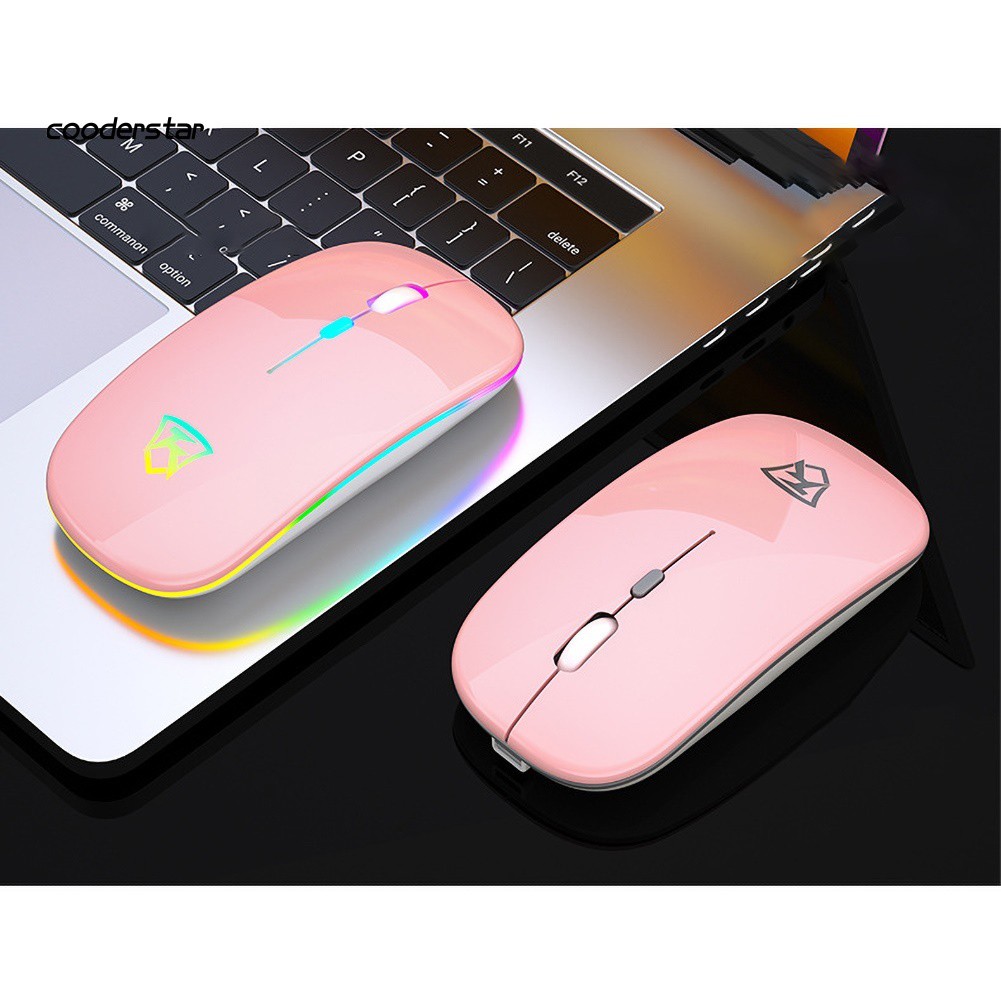 Chuột Chơi Game Không Dây 2.4g Có Đèn Led Cho Pc / Laptop