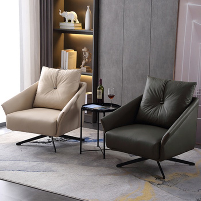 Ghế Sofa thư giãn phòng khách Ghế da GHT017