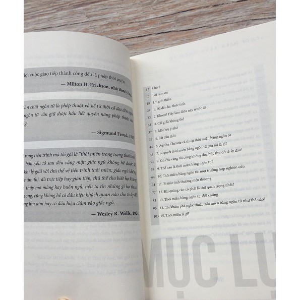 Sách Thôi miên bằng ngôn từ Tặng Kèm Bookmark