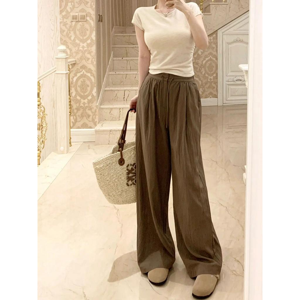 Quần Ống Rộng Mỏng Thoải Mái Phong Cách Mới Mùa Hè 62829