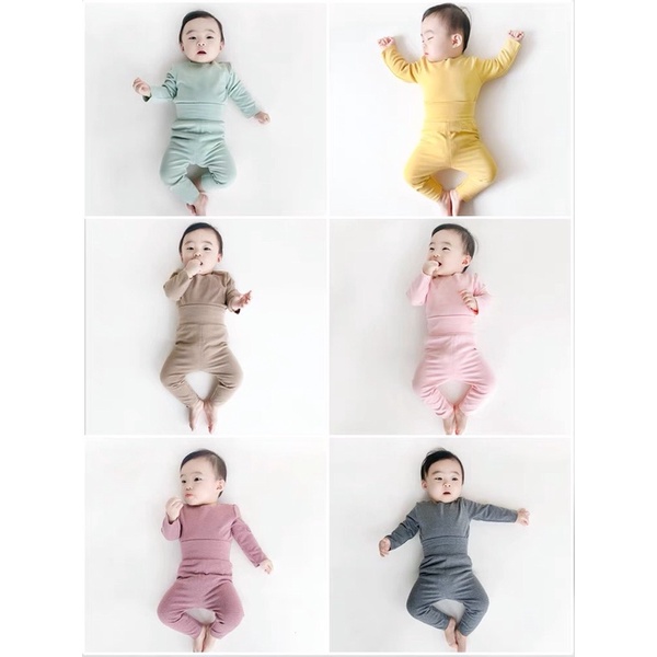 COMBO 3 BỘ TĂM LẠNH CẠP CAO CHO BÉ TRAI, BÉ GÁI. SET 3 BỘ THUN DÀI TAY THU ĐÔNG CẠP CAO GIỮ NHIỆT CHO BÉ.