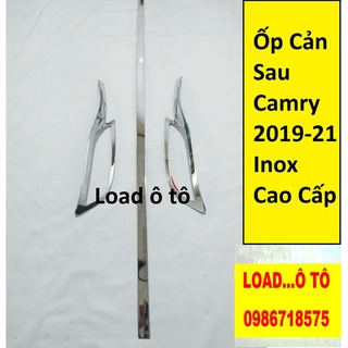 Ốp cản sau toyota camry 2022-2019 hàng inox cao cấp