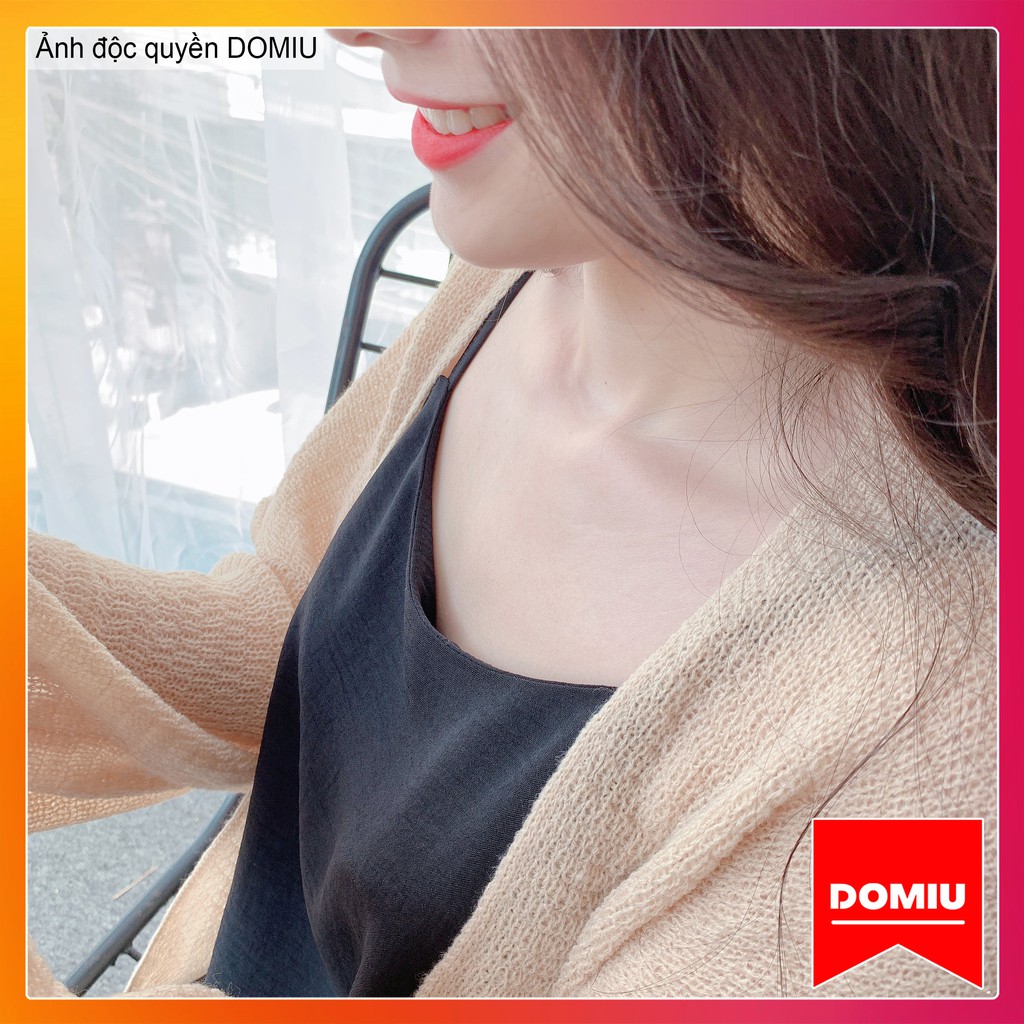 Váy 2 dây, đầm xuông - chất đũi lụa trơn basic nữ | BigBuy360 - bigbuy360.vn