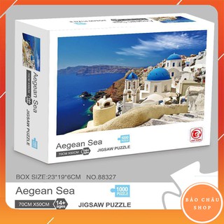Tranh ghép hình 1000 miếng Jigsaw Puzzle Aegean Sea Biển địa trung hải kích thước 70x50cm