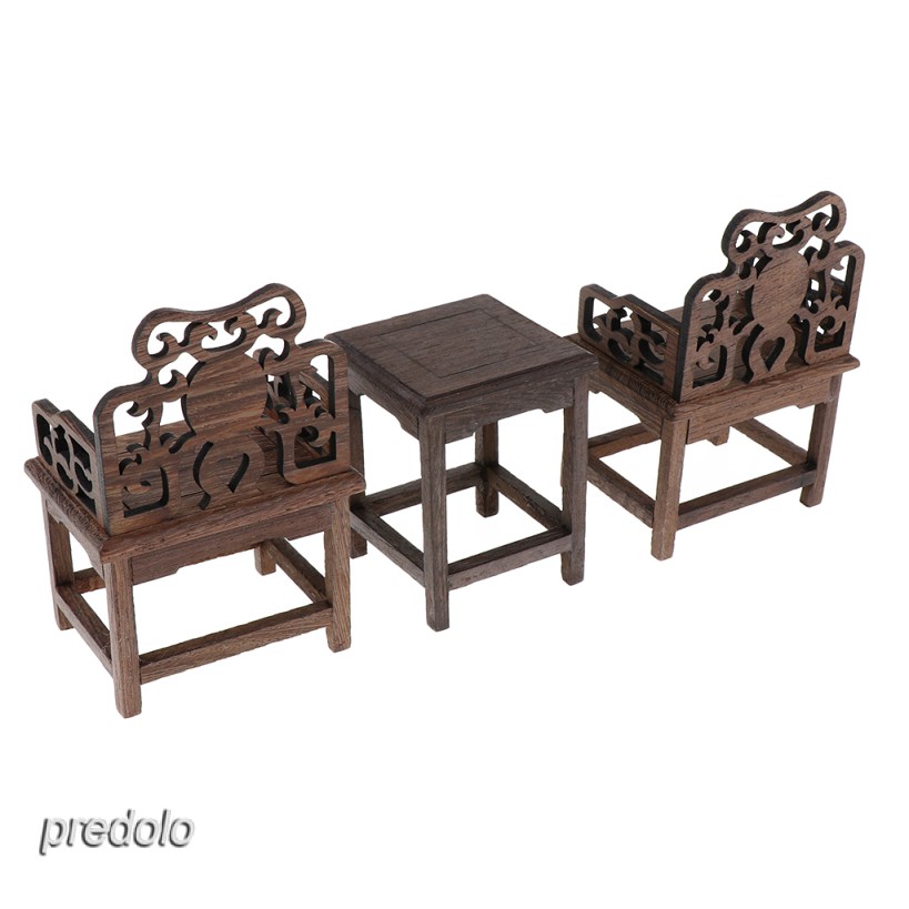 Bộ Bàn Trà Trung Hoa Tỷ Lệ 1 / 6 Trang Trí Nhà Búp Bê