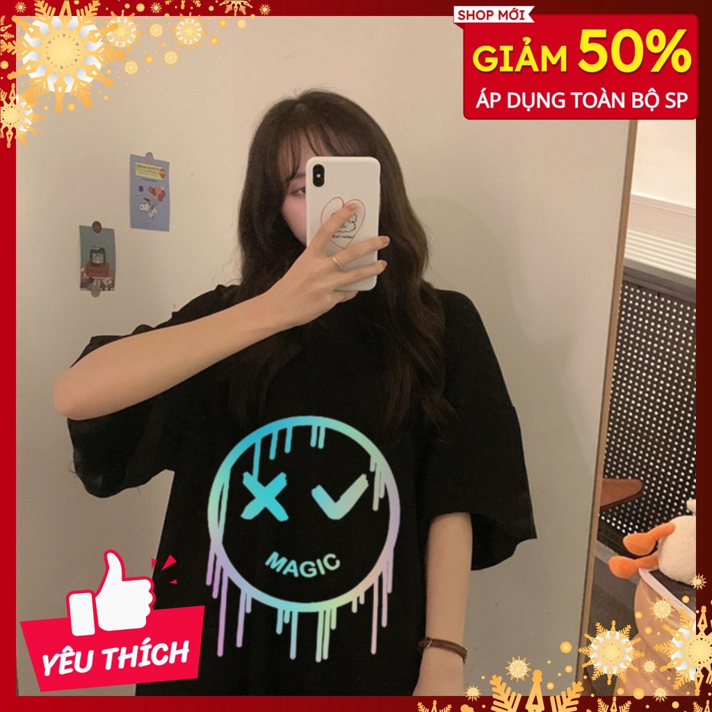 Áo thun tay lỡ magic, áo phông nữ form rộng local brand - Hachangfashion29 | BigBuy360 - bigbuy360.vn