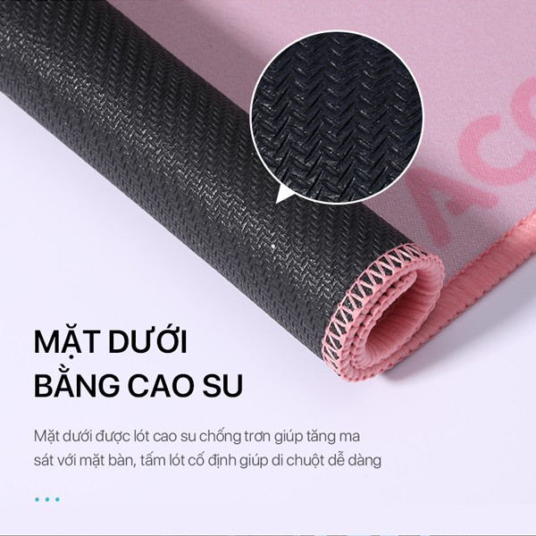 Miếng Lót Chuột ACOME AMP01 Kích Thước 22 x 18 cm Chất liệu Vải + Cao Su