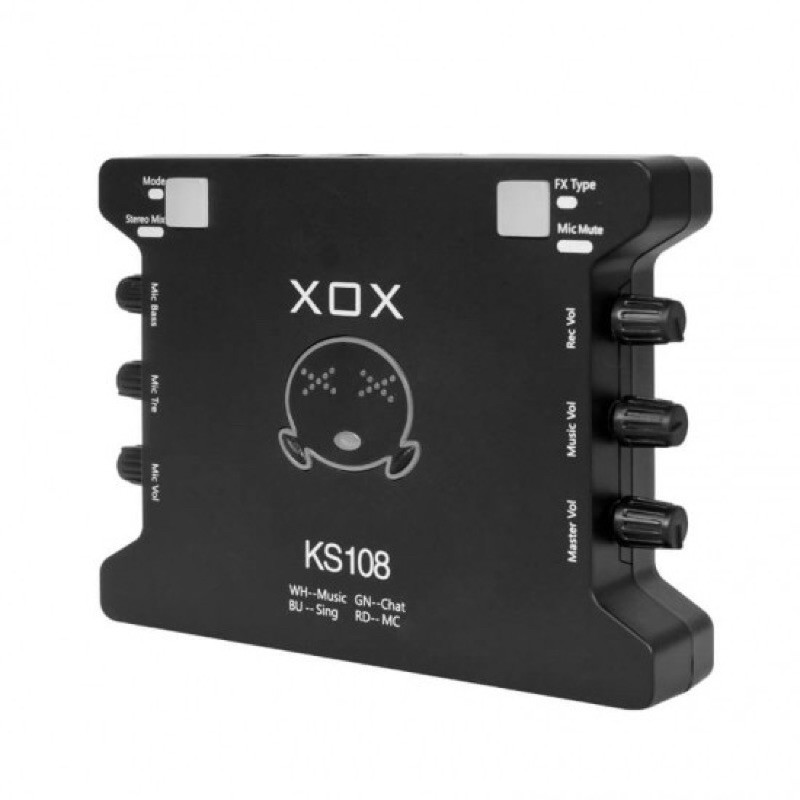 Sound Card XOX KS108 Phiên Bản Tiếng Anh Chính Hãng XOX BH 6 Tháng