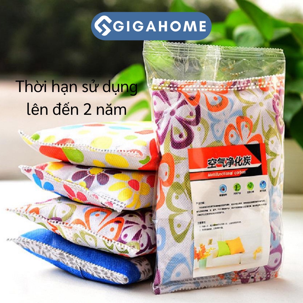 Túi Than Tre Hoạt Tính GIGAHOME Lọc Khí, Khử Mùi Ô Tô, Phòng Ở 7032