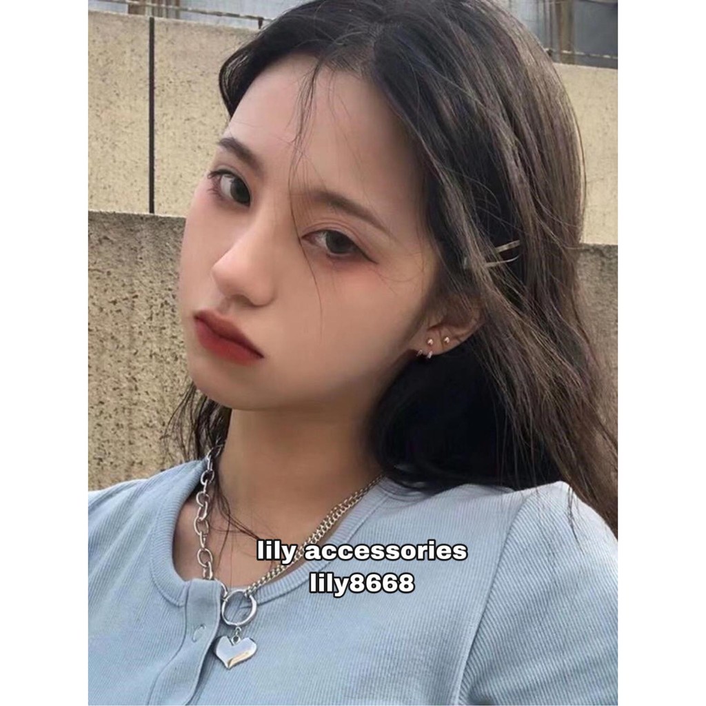 khuyên tai titan móc vành không gỉ không đen không dị ứng cho nam nữ unisex (nút xỏ)