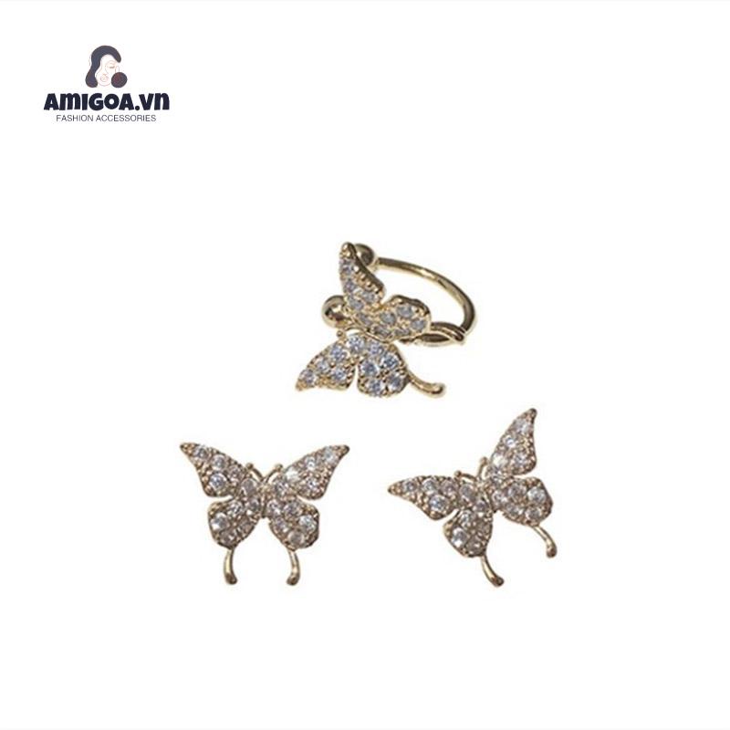 ✨✨Bông Tai hình bướm Bạc 925 Cao cấp Thời Trang
