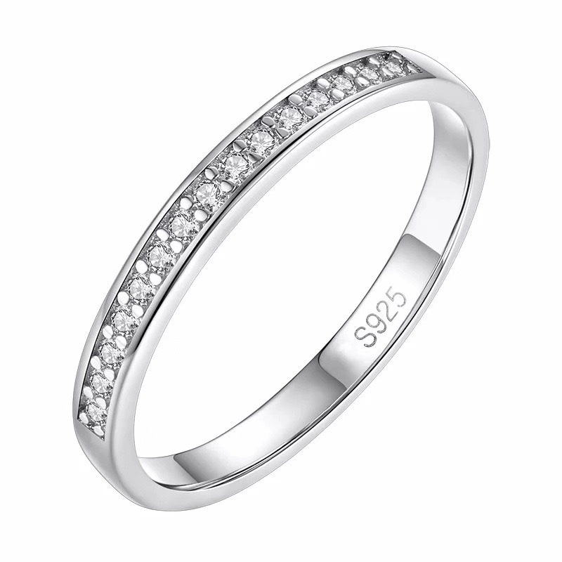Nhẫn bạc nữ AK59 , bạc nguyên chất, đính đá trang sức nữ cao cấp, mới nhất năm 2022.