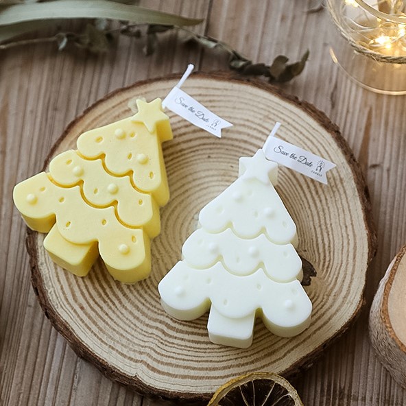 Nến Thơm Cây Thông Nến Handmade Kiểu Dáng Cây Thông Nhiều Màu Sắc Món Quà Đặc Biệt Dịp Giáng Sinh Noel