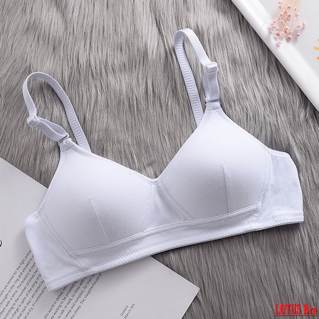 Áo Bra Bralette Áo Lót Ngực Nữ Sinh Không Gọng Cuxie Chất Cotton Mút Mỏng Mềm Mát Phom Ôm Ngực Đẹp