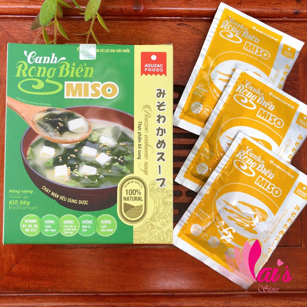 Thùng 12 Hộp Canh Rong Biển Asuzac Đậu Hũ, Thịt Bò, Tôm, Miso, Hến, Thịt Thật, Dinh Dưỡng Cao, Chay Mặn Đều Dùng Được