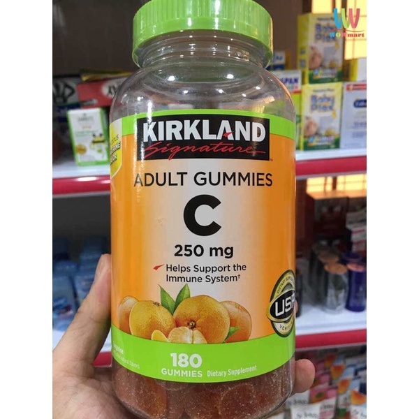 [ ĐN ] Kẹo dẻo bổ sung Vitamin C Kirkaland Adult Gummies C 250mg hộp 180 Viên