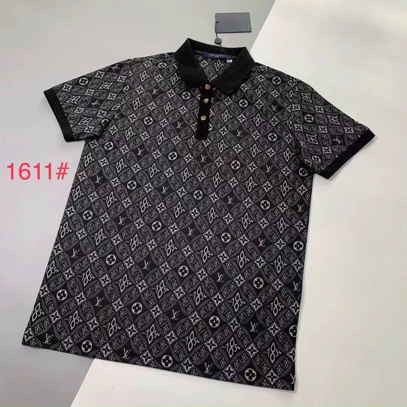 ⚡️𝐅𝐑𝐄𝐄 𝐒𝐇𝐈𝐏⚡️Áo phông Polo LV - Áo polo hoa tiết LV nam hàng cao cấp có sẵn
