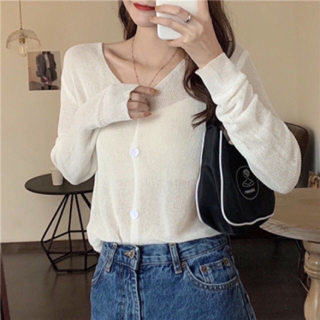 Áo Khoác Len Dáng Ngắn Cổ Tim | BigBuy360 - bigbuy360.vn