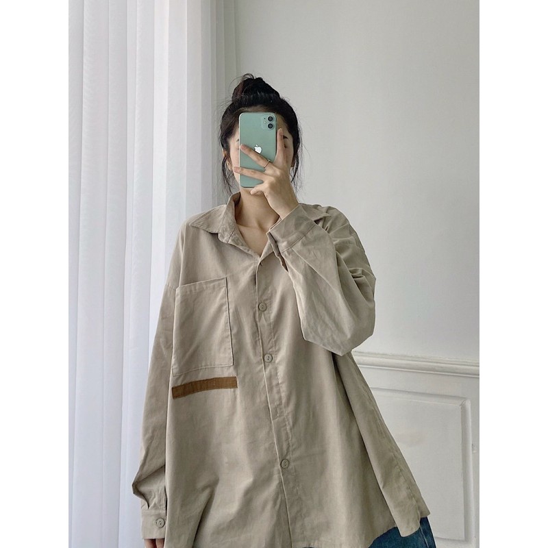 [Mã SKAMCLU9 giảm 10% đơn 100K] Áo sơ mi tikke 1 vạch túi | BigBuy360 - bigbuy360.vn