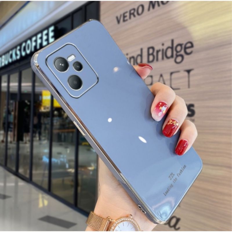 Ốp lưng Realme C35 / Narzo 50A prime dẻo xi bóng viền màu sang chảnh bảo vệ camera