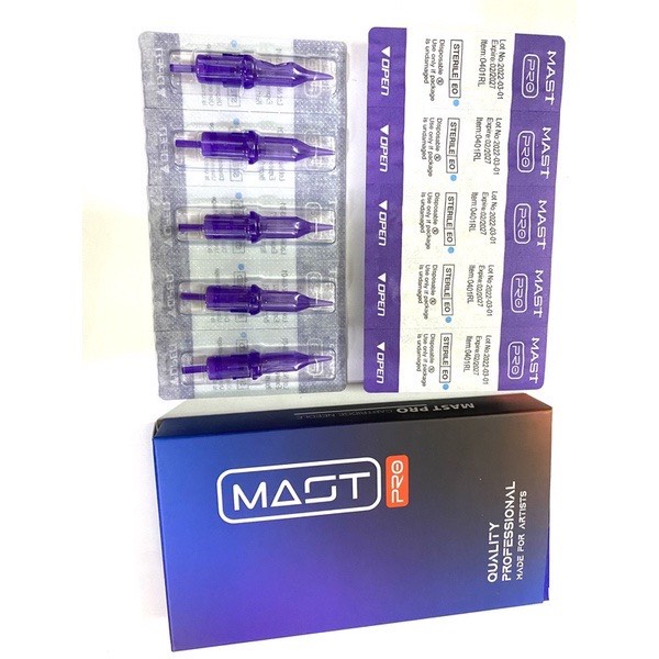 [HỘP 10 KIM ] Kim 1 máy pen mast pro chính hãng ,kim mast tím siêu bén chuyên dùng trong phun xăm