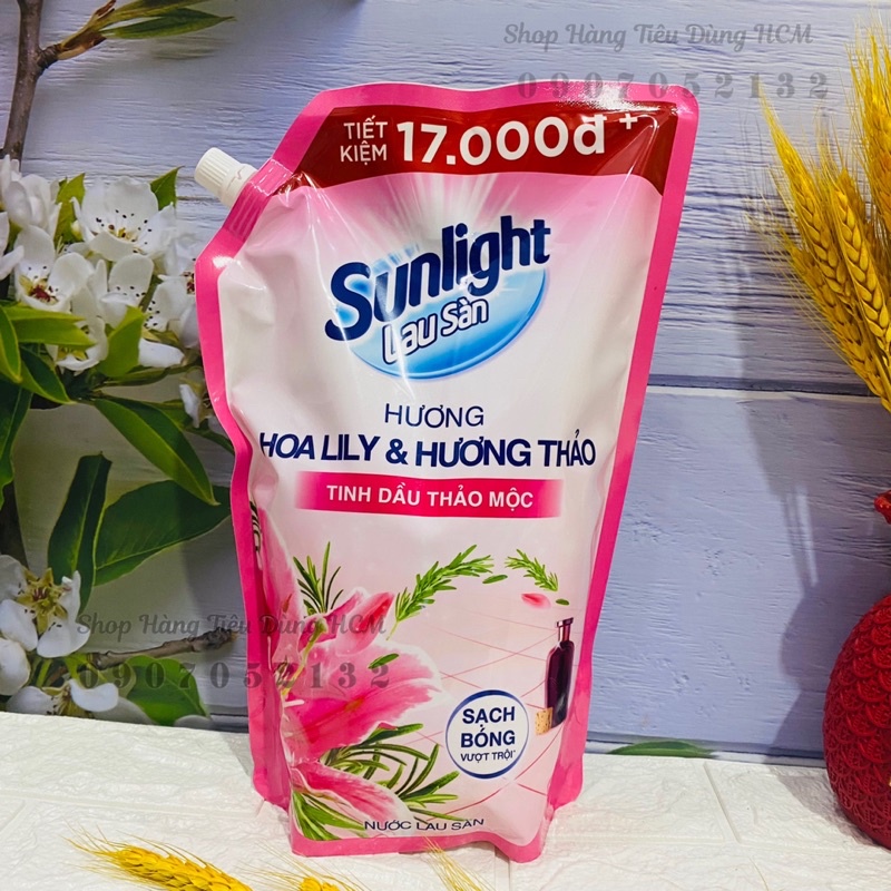 Nước Lau Sàn Sunlight Tinh Dầu Thảo Mộc Túi 2Kg