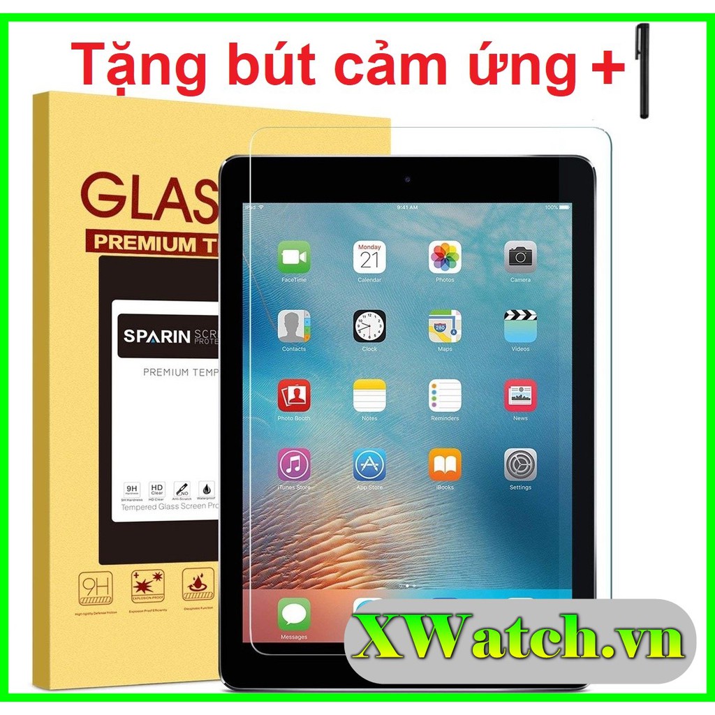 [ Tặng bút cảm ứng ] KÍNH CƯỜNG LỰC IPAD Mini 1/2/3/4/ 5 trong suốt