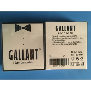 Bao cao su Gallant siêu mỏng hộp 3 cái