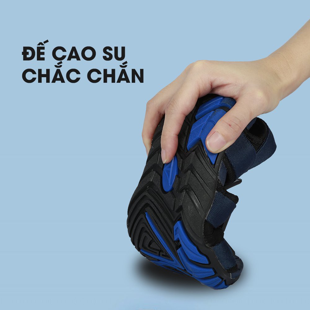 Giày Sandal Nam Nữ Học Sinh 3 Quai Đế Siêu Bền Chống Trượt MITI SD003 size 34,35,36,37