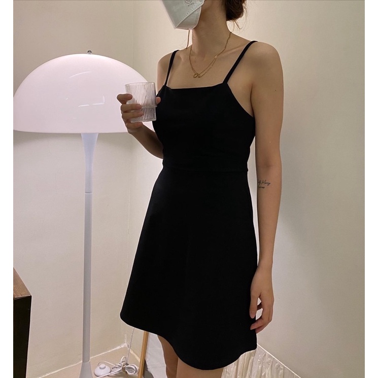 Đầm 2 dây dáng A phong cách Pháp trẻ trung xinh đẹp