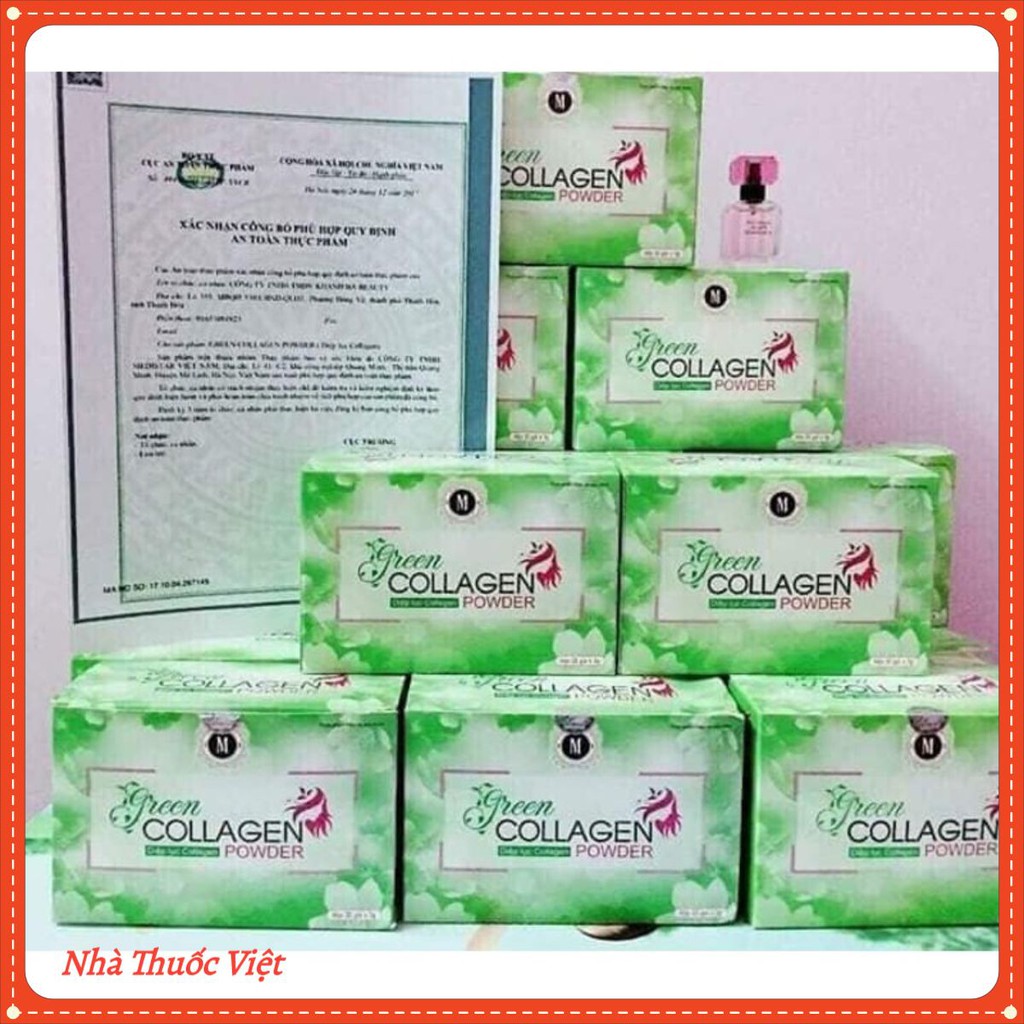 Diệp Lục Collagen chính hãng 30 gói/ 1 Hộp