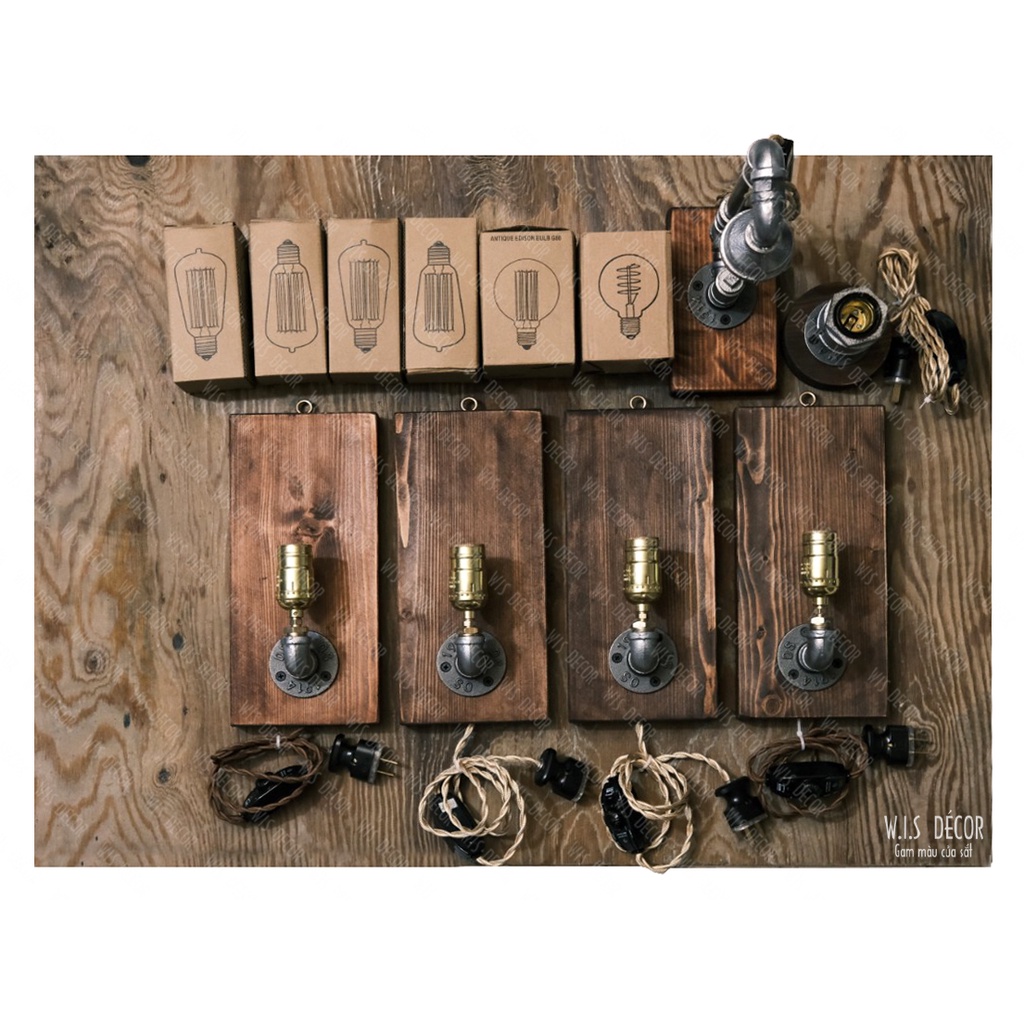 Đèn Treo Tường Edison Vintage - Đèn Retro Edison W-Lamp