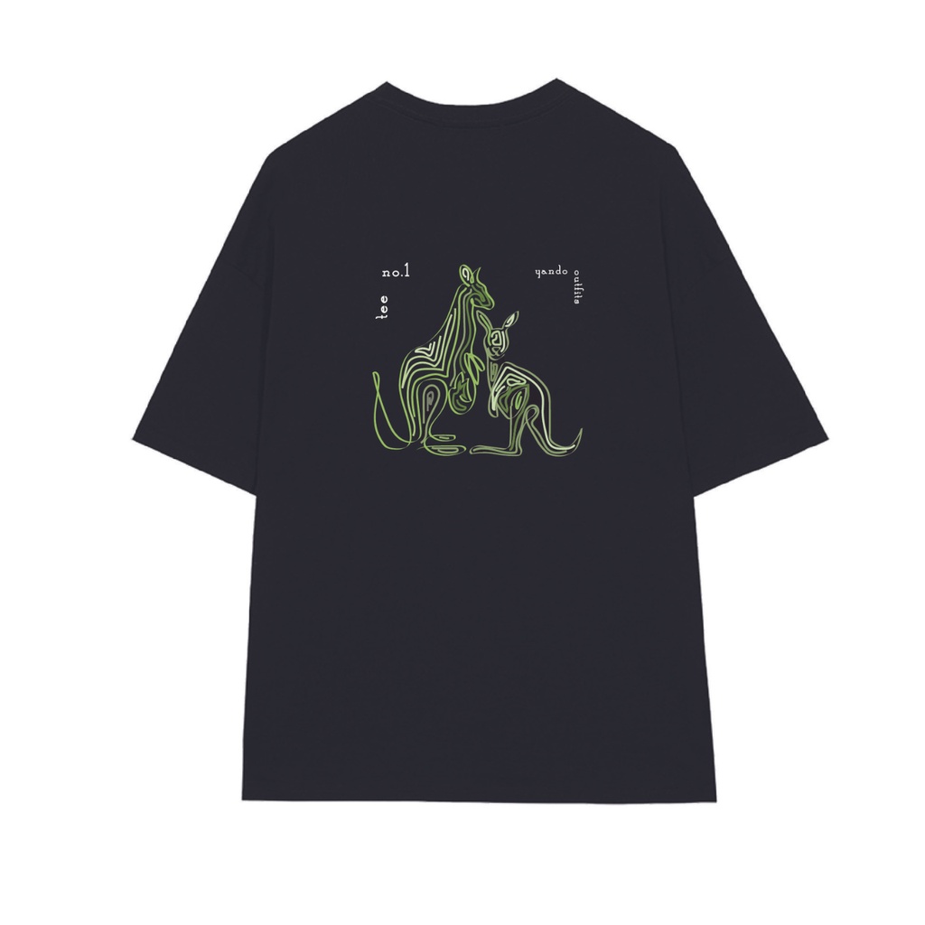 Áo Thun Tay Lỡ Nam Nữ Form Rộng YANDO OUTFITS Kangaroo AT201 Cotton 4 Chiều
