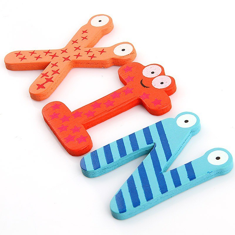 Bộ 26 Chữ Cái Gỗ Nam Châm - BX1884