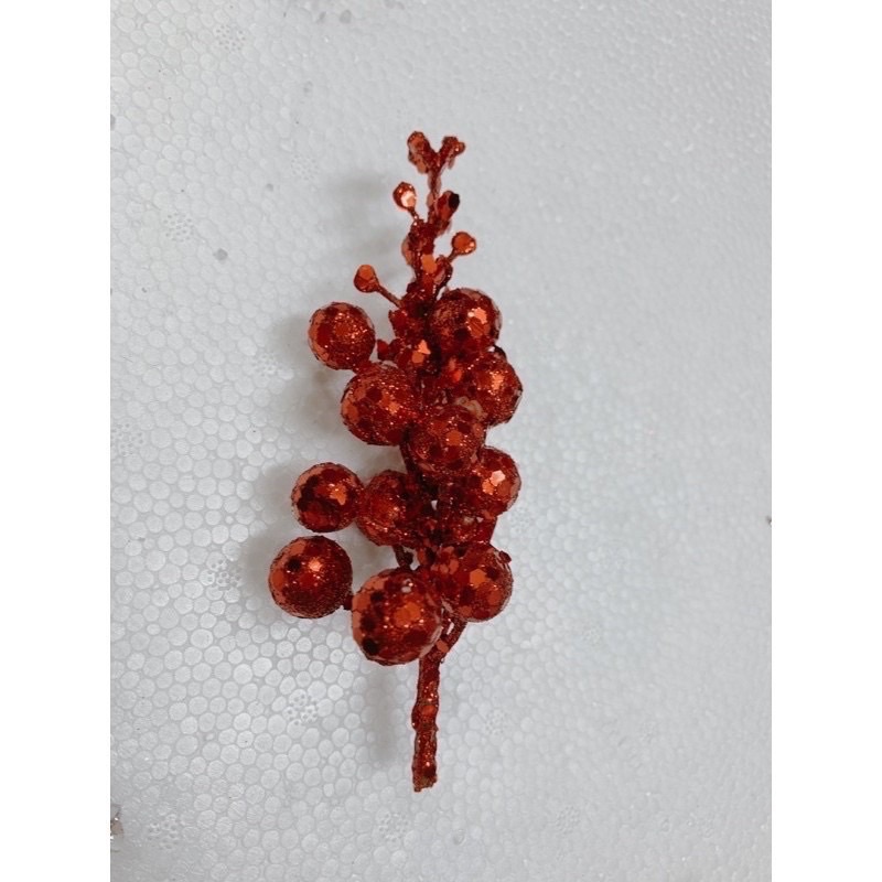 combo 5 cành sung nhũ, 10 cành sung nhũ trang trí làm oản, trang trí noel