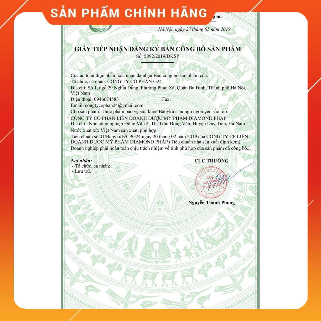 Babykids Ăn Ngủ Ngon Yến Sào Cải Thiện Chứng Biếng Ăn, Giúp Bé Ăn Ngủ Ngon Khoẻ Mạnh Tăng Sức Đề Kháng