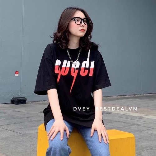 Áo phông GC tia sét hottrend ,áo phông oversize nam nữ chất liệu cotton
