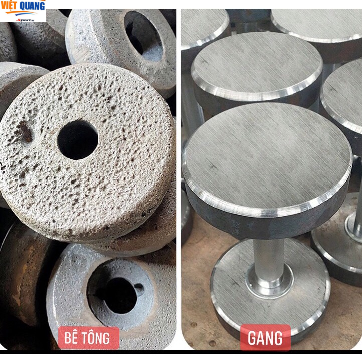 Tạ tay lõi Gang đặc KINGBOX 7.5kg bọc cao su Hàng Nhập Khẩu