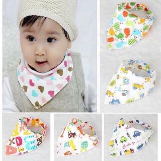 Set 5 khăn tam giác carter cotton cúc bấm cho bé, khăn vạt chéo bấm cúc, khăn vạt chéo cúc bấm, khăn quàng cổ cho bé