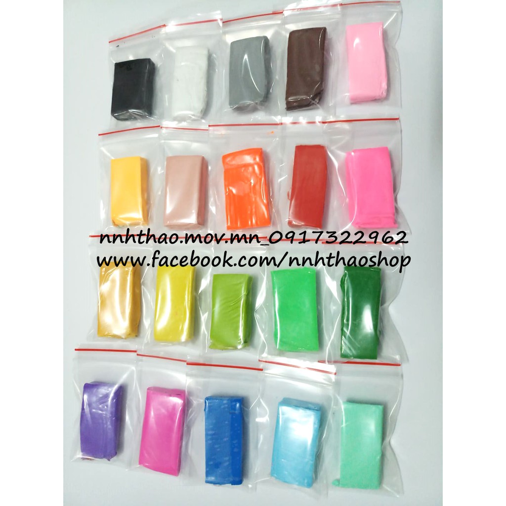 Đất sét nung polymer clay cục 20gr