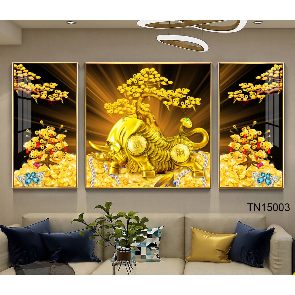 Tranh tráng gương in UV 5D Mica bóng mịn Joce.Decor, tranh treo tường phòng khách bền đẹp 40 năm Ko phai màu M1