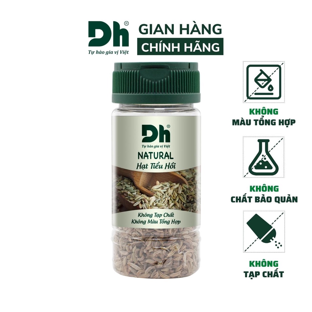 Hạt tiểu hồi khô nguyên chất Natural DH Foods chế biến thực phẩm 30gr - DHGVT73