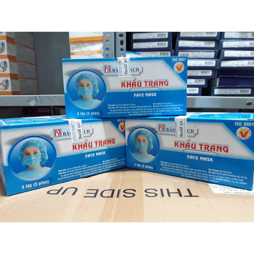 KHẨU TRANG Y TẾ 3 LỚP BẢO THẠCH LOẠI 1