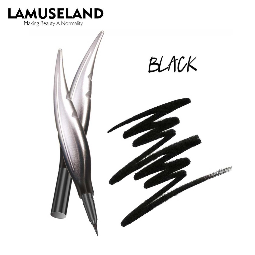 Bút Kẻ Mắt LAMUSELAND LK13E Thiết Kế Vỏ Hình Lông Vũ Độc Đáo 16g